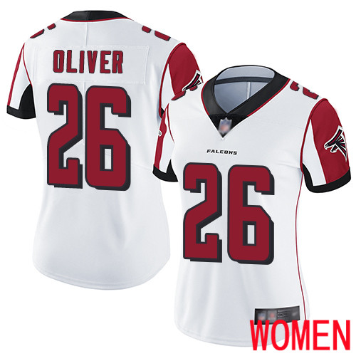 Atlanta Falcons Limited White Women Isaiah Oliver Road Jersey NFL Football #26 Vapor Untouchable->women nfl jersey->Women Jersey